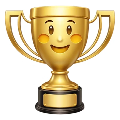 World record trophy that has a message icon emoji  sticker