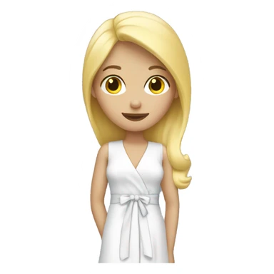 Blonde girl peignoir  sticker