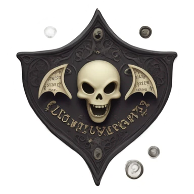 Gothic Ouija board sticker