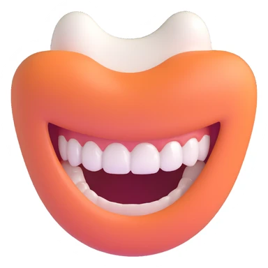 wide smile missing one tooth sticker