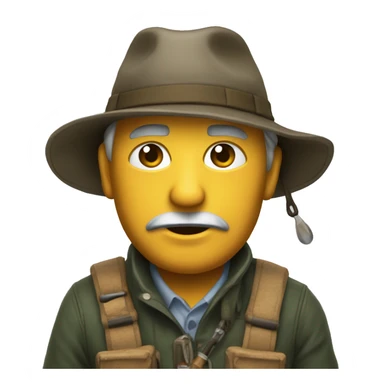 Un pêcheur étonné  sticker