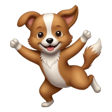 Dog dancing  sticker