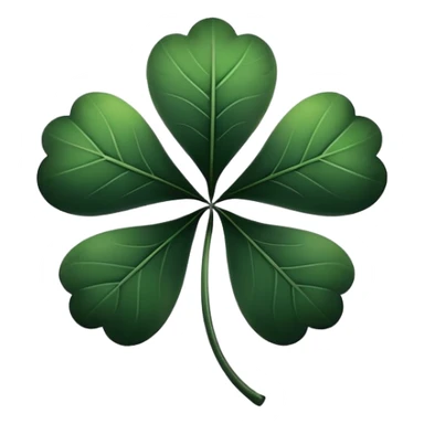 trebol de 5 hojas negro version Black clover sticker