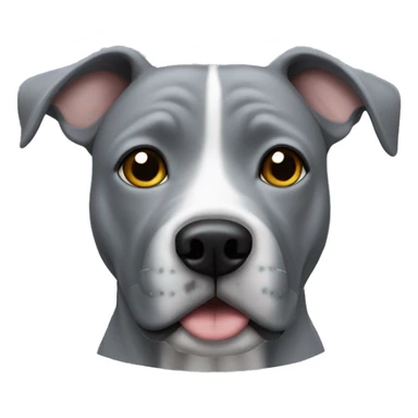 Grey staffordshire dog sticker