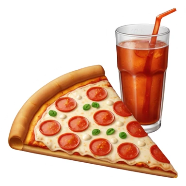 lon nước ngọt và pizza sticker