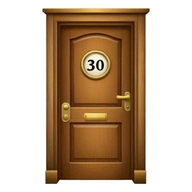 hotel room number 三百九 sticker