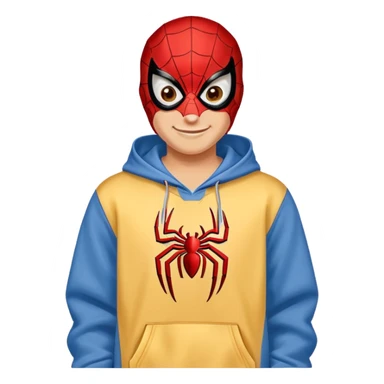 Spider-Man wearing Denver Nuggets hoodie sticker