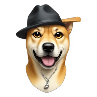 Gangster doge dog sticker