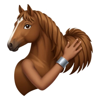 Part humans body part horse sticker