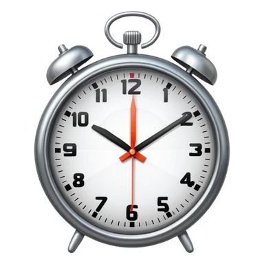 clock with checkmark, punctuality symbol sticker