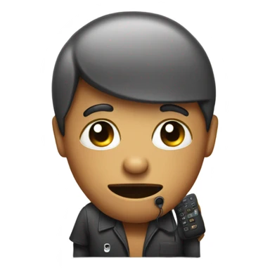 Bum with a phone dialling  sticker