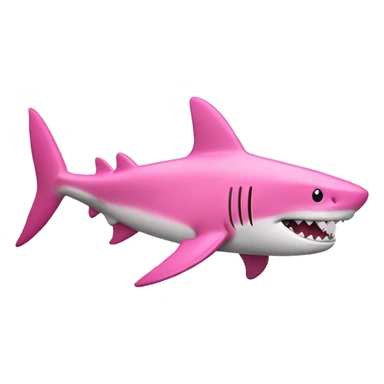 pink with shark sticker