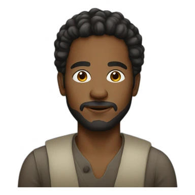 caribbean artist male sticker