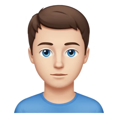 25 y white cauvasian boy blue eyes sticker