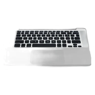 unfold white laptop，front view sticker