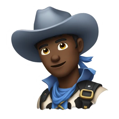 Cow-boy au yeux bleu  sticker