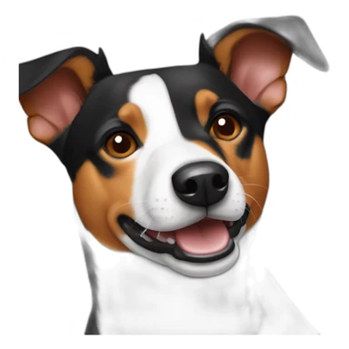 Tricolor Basenji sticker