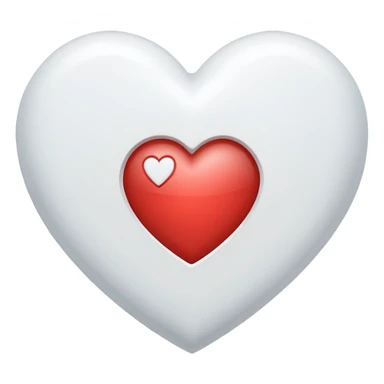 Genera varias opciones de emojis de corazón que tenga blanco y se marque j y s  sticker