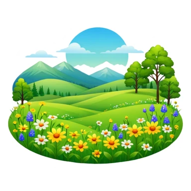 Meadow sticker