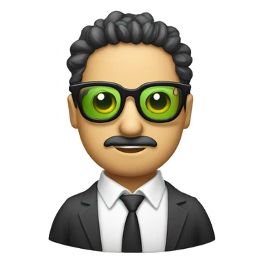 Lechuga con gafas  sticker