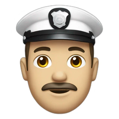 Policía asustado sticker