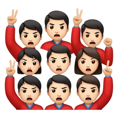 Chinese nationalistic mobilization against Japan people sticker