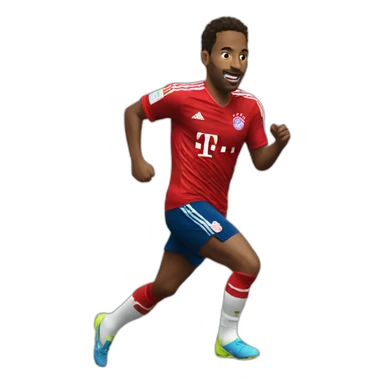 bayern münchen player running sticker