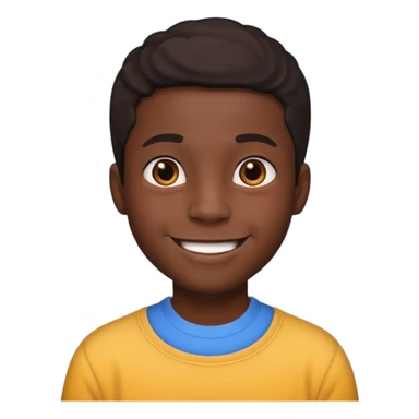 Black boy thick sticker