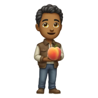 keeping the peach sticker