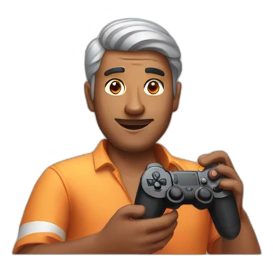 Indian man With a PlayStation Fire Controller sticker