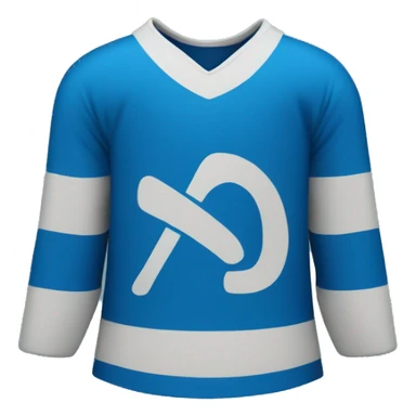 hockey jersey blue S logo sticker