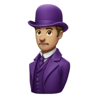 purple sherlock holmes sticker