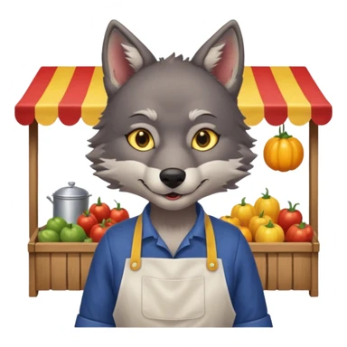  -night-market-vendor-wolf  sticker