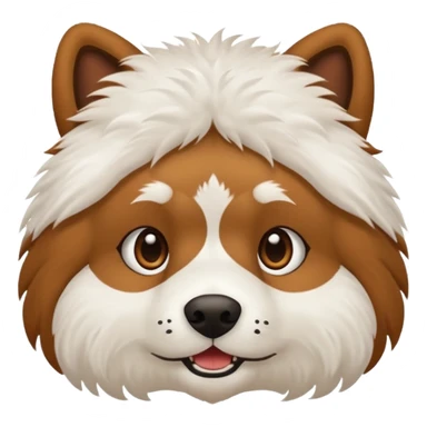 I want a brown Anjing kampung(talamian) with white furs from jaw below.  sticker
