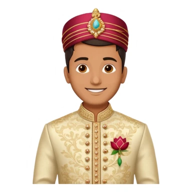 groom sherwani attire emoji only sticker