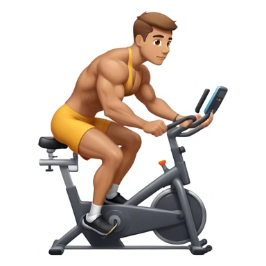 buff guy stationary bike sticker