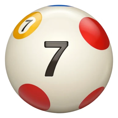billiard ball 7 numner sticker