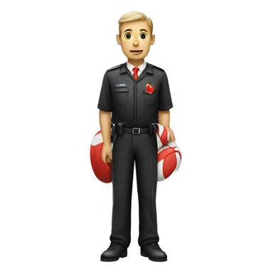 Arbitre avec carton rouge  sticker