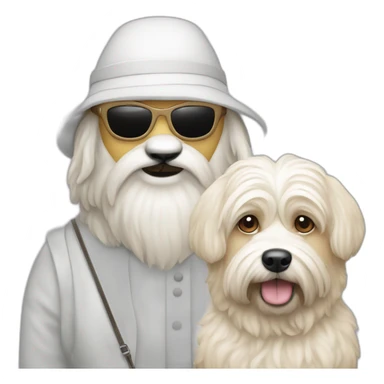 Blind Scot with Maltese terrior sticker