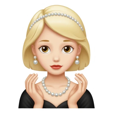 Clutching pearls  sticker