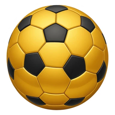 Golden soccer ball sticker