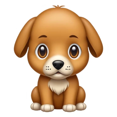 cachorro caramelo com fucinho preto e olhos castanhos escuro sticker