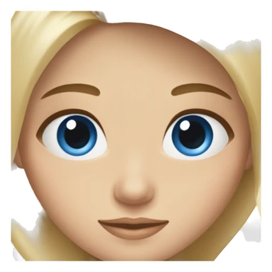 blonde girl blue eyes and brunete girl brown eyes sticker