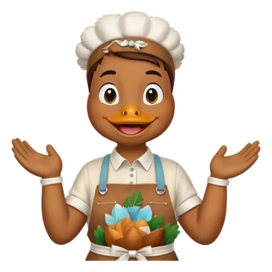 duck wearing apron







 sticker