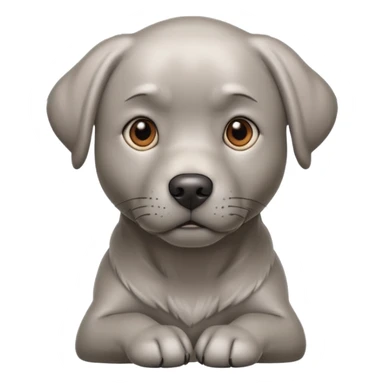 Silver labrador sticker