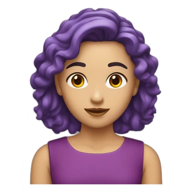 Rostro mujer en su pelo Pasas uva sticker