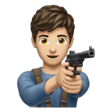 brunette twink helpfully shooting sticker