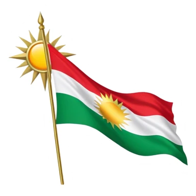 Kurdistan flagge sticker