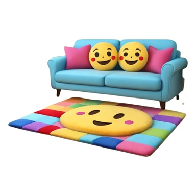 emoji of home decor sticker