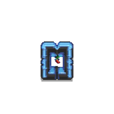letter n emoji, pixel art, retro style sticker